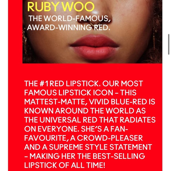 MAC Ruby Woo Retro Matte Lipstick - Picture 4 of 12